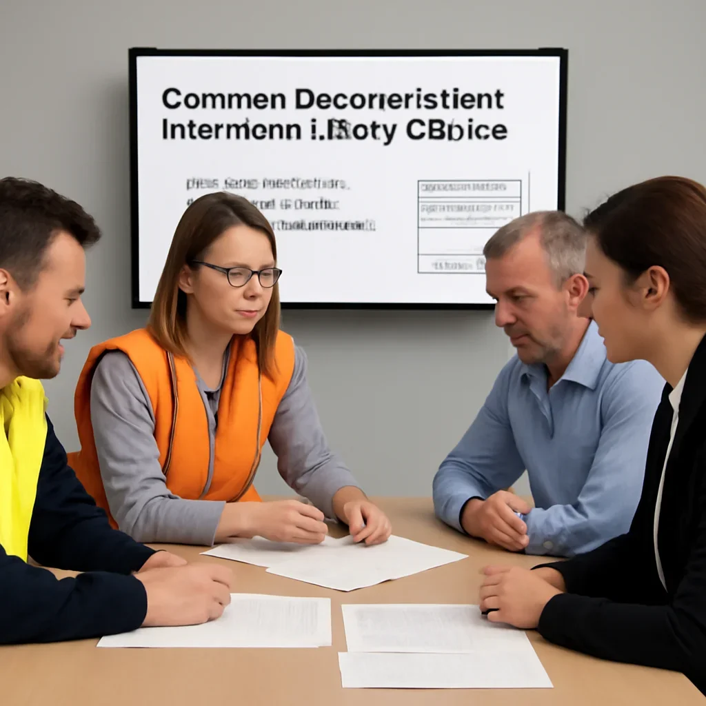 Safety team planning next steps for common documentation mistakes in daily checks