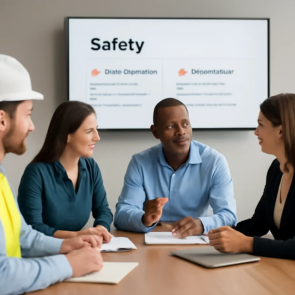 Safety team planning next steps for high-level class overview without operational instruction