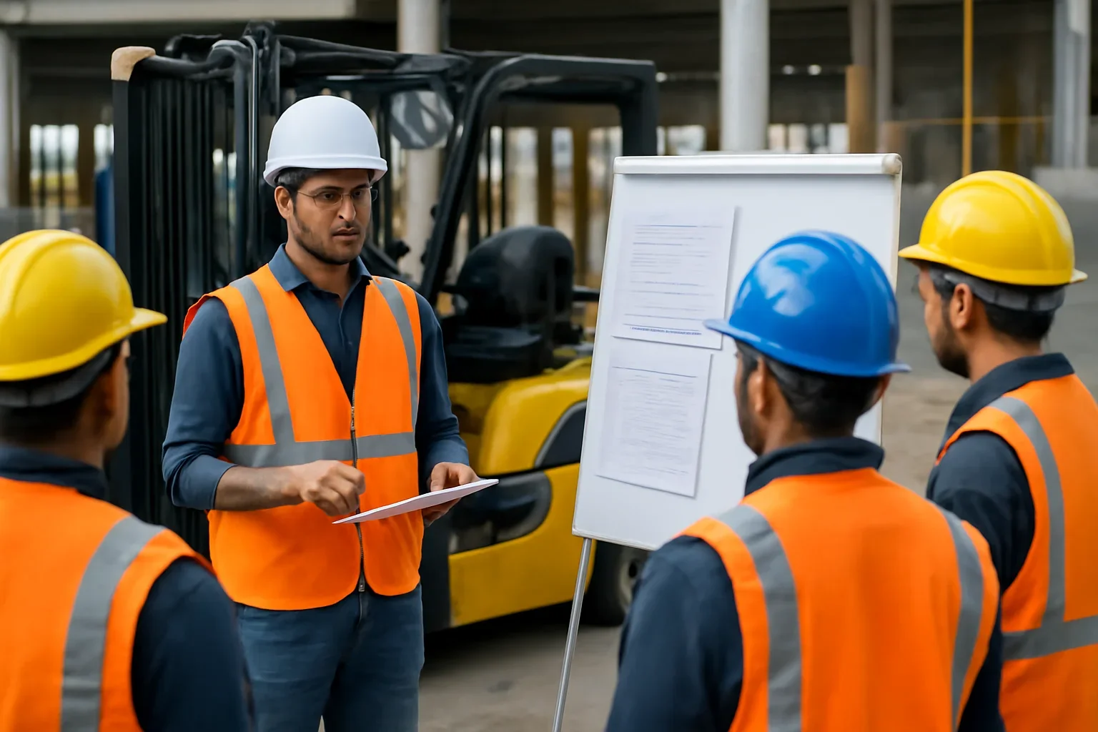 Safety resource hub visual for short safety meeting outlines for teams