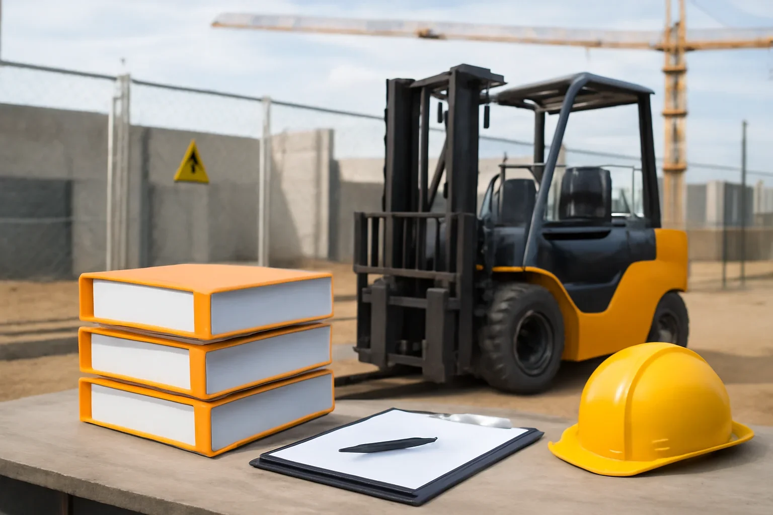 Safety resource hub visual for construction forklift safety and compliance resource hub